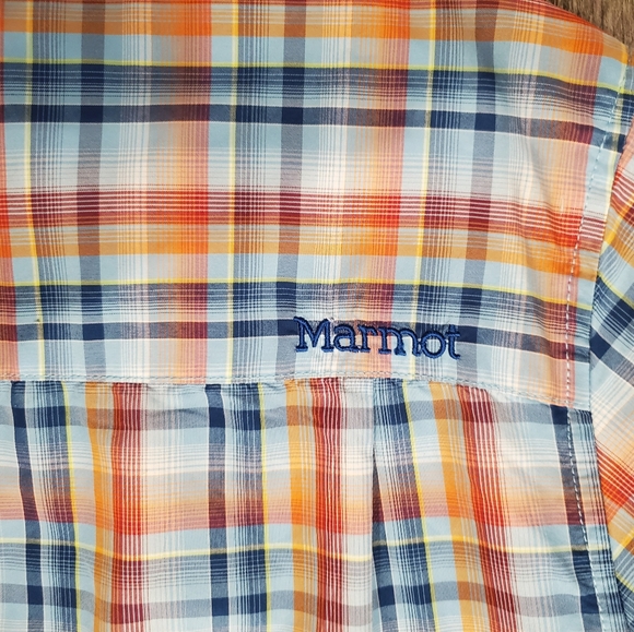 Marmot Men's Short Sleeve Lightweight Flannel Sz S - Picture 5 of 8